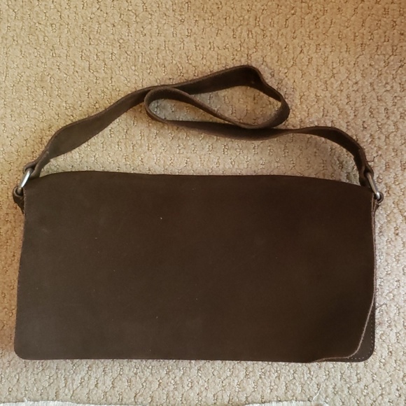 Loved Banana Republic brown split leather purse. - Picture 1 of 5